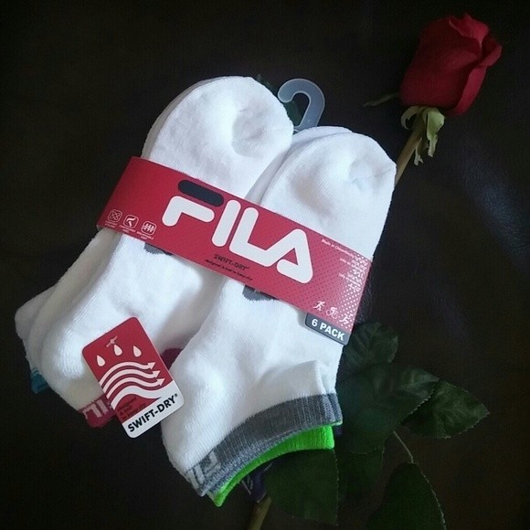 6 PACK FILA SOCKS LOW CUT NEW - Picture 1 of 3